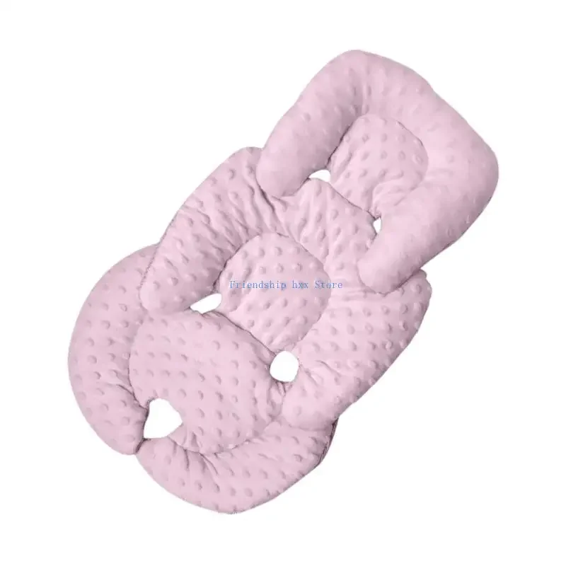 F1CB Strollers Cushion Double Sided Pad for Infant Toddlers Pushchair Liner Pad Breathable Dotted Backing Cushion