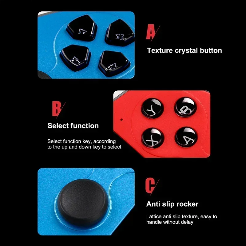 10000 Games X7 Retro Handheld Game Console with 4.3 Inch LCD Screen 8GB TF Card Built-in MP5 Video Game Classic Game Console
