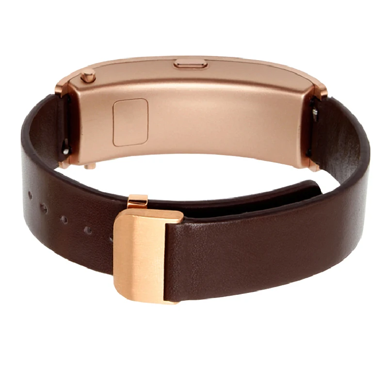 For Huawei B3 B6 B7 Bracelet Leather strap b5 mocha brown sports intelligent business version foldable buckle watch chain 16mm