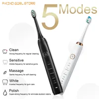 Electric Sonic Toothbrush 8 Brush Heads Electric Toothbrush Teeth Whitening Rechargeable Adult Tooth Brush Sarmocare S100