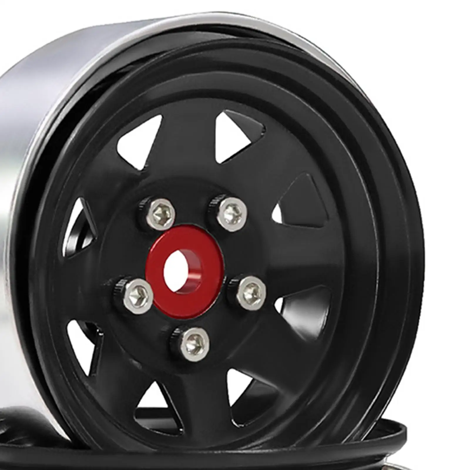 4-delige RC velgen stevig reserveonderdeel vervangt metalen aluminium 1,9 "wielen voor 1/10 RC hobbyvoertuig vrachtwagenaccessoires