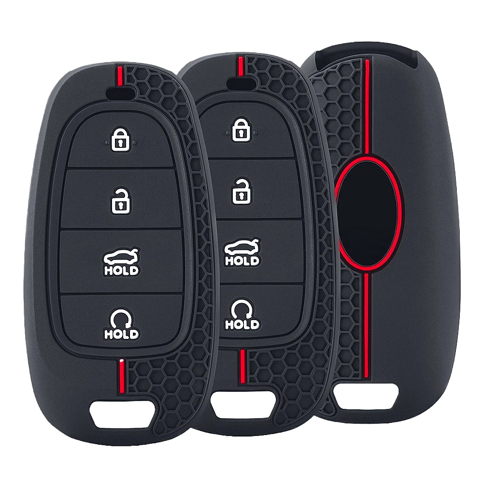 

Автомобильный держатель для ключей, чехол для Hyundai Tucson Solaris Sonata Hybrid NEXO NX4 Santafe Dn8 2020 2021 2022, аксессуары