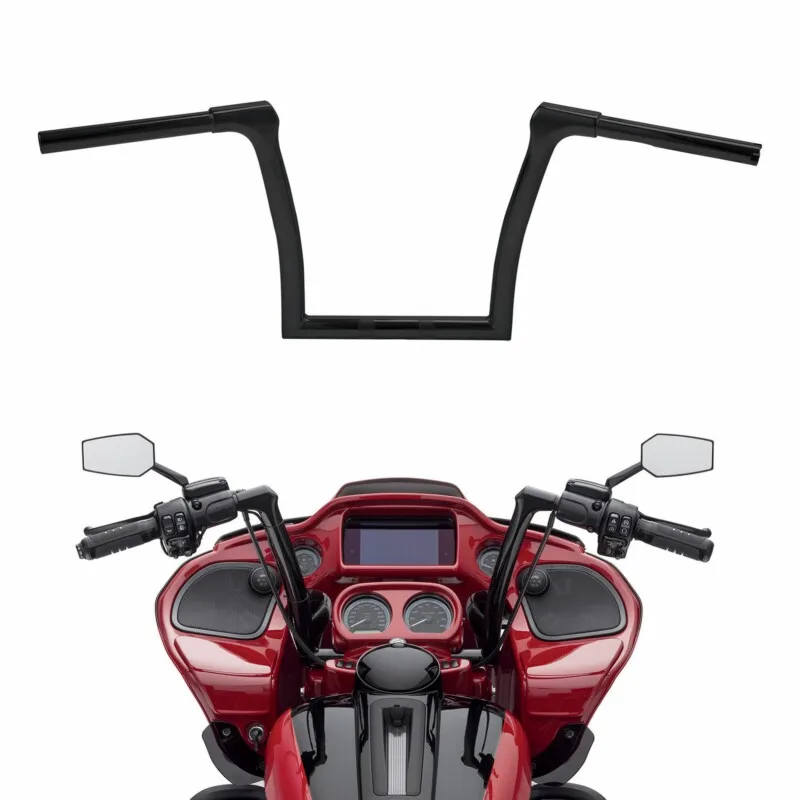 

Motorcycle 13" 19" Rise Ape Hanger Bar 1 1/4" Handlebar For Harley Road King 2014-2023 Breakout 2018-2020 Fat Boy Fat Bob 18-22