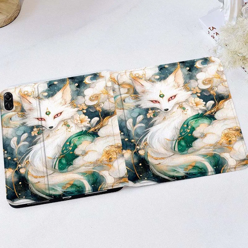 

Cartoon Anime Fox For Huawei MatePad M5 T5 SE 11 Pro Honor Tab 5 V7 V8 X9 GT 10.1 10.8 Inch Tablet Case
