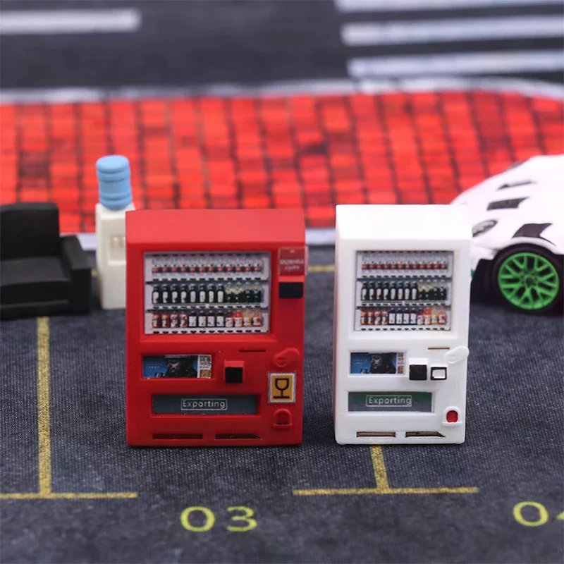 

Новая миниатюрная модель торгового автомата для напитков в масштабе 1/64, набор для самостоятельной сборки, украшения и коллекционные предметы.