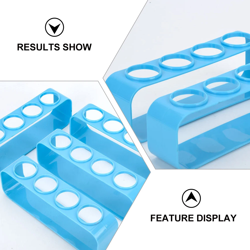 

3pcs Test Tube Rack Round Shelf for Kids Science Experiment Storage Lightweight Plastic Tube Stand Design Laboratory