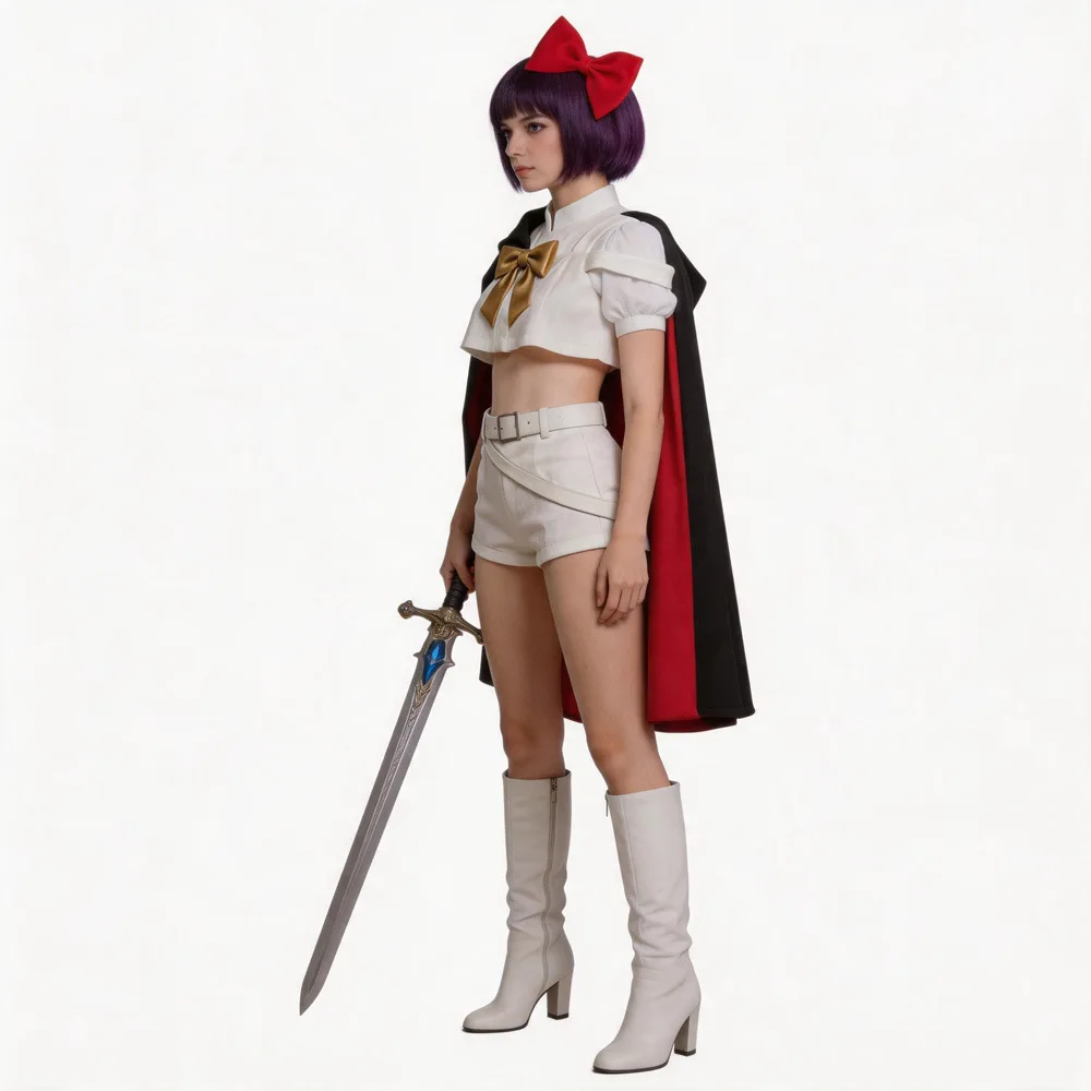 

2026Anime Hero of Ribbon Cosplay Princess Knight Sapphire Cloth Party Disguise Roleplay Halloween Costume Carnival Outfits Suits