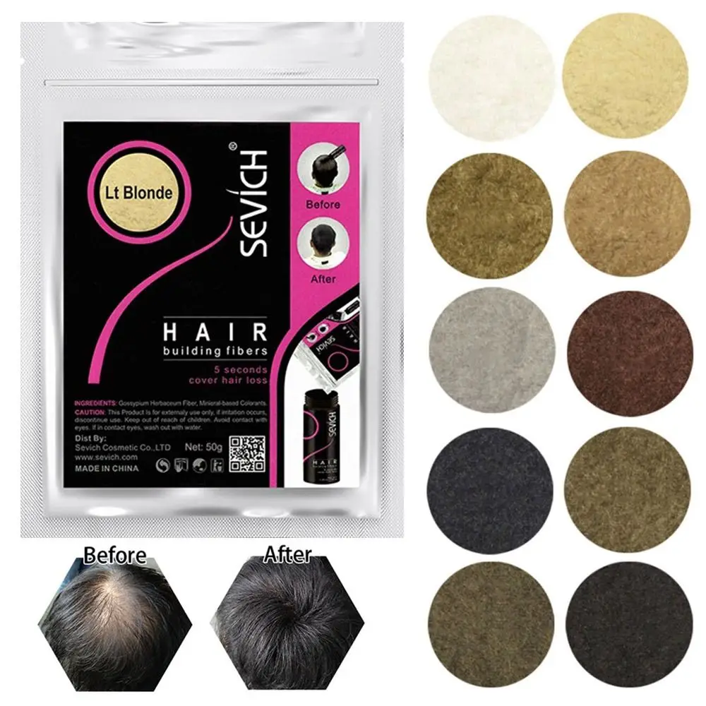 100g Organic Hair Regrowth Natural Keratin Hair Loss Products Hair Building Thicken Hair Hair Fiber Powder