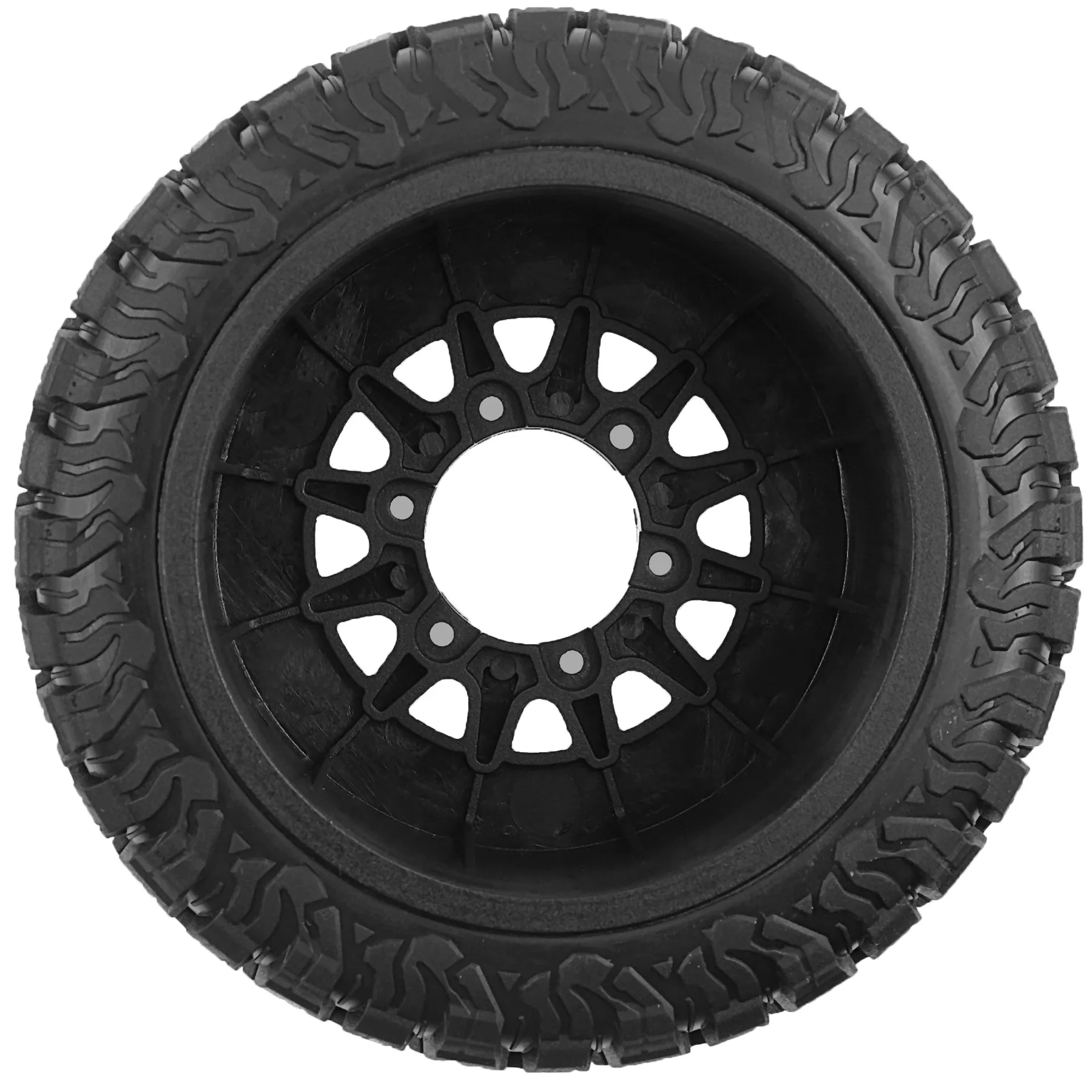 Red spider 4 pçs 1:10 pneus de caminhão de curso curto pneu de borracha 12mm hex para 1/10 rc carro traxxas slash arrma senton huanqi 727 vkar 10