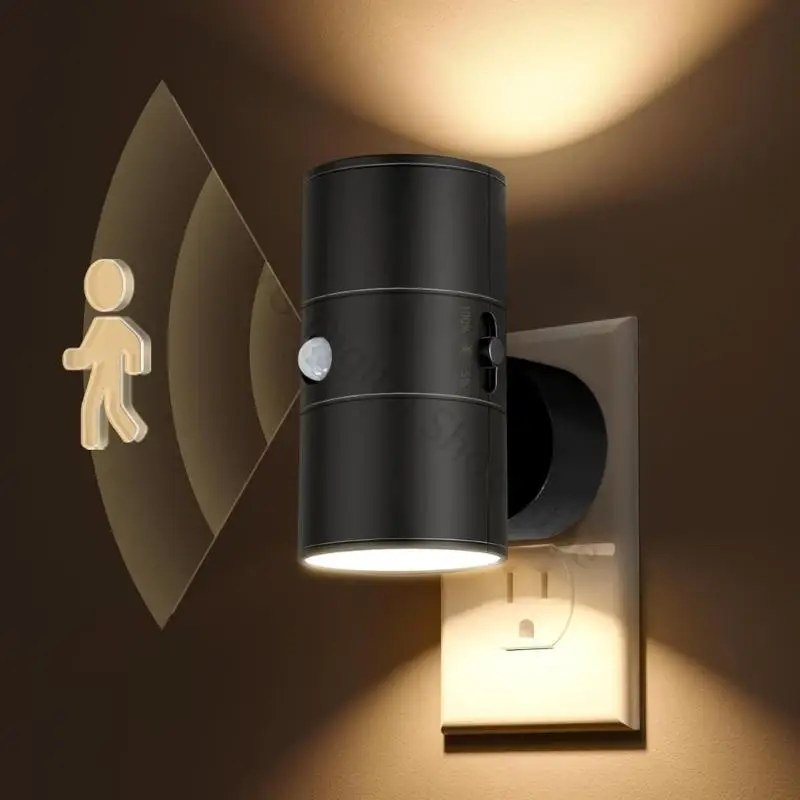 96BA 360 Degree Rotating Sensoring Light Plugs In Type For Home Office Garage