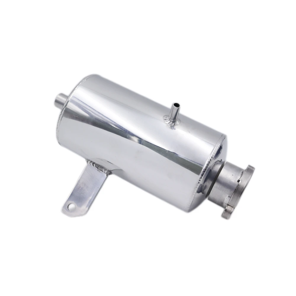 

1.5L Universal Aluminum Coolant Water Expansion Tank Bottle Header Kit with Cap for Car Silver