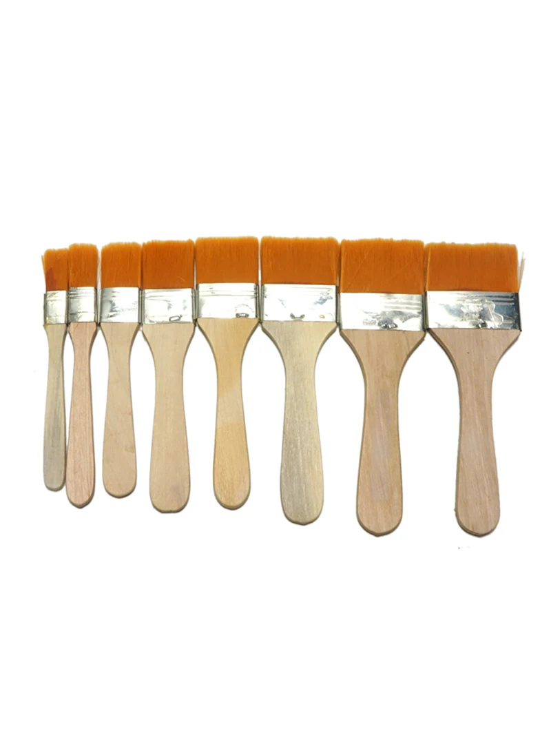 Cepillo de nailon amarillo suave para limpieza de polvo PCB, herramienta de limpieza de placa de circuito IC antiestática para retrabajo de BGA, 12MM-50MM, 1 Uds.