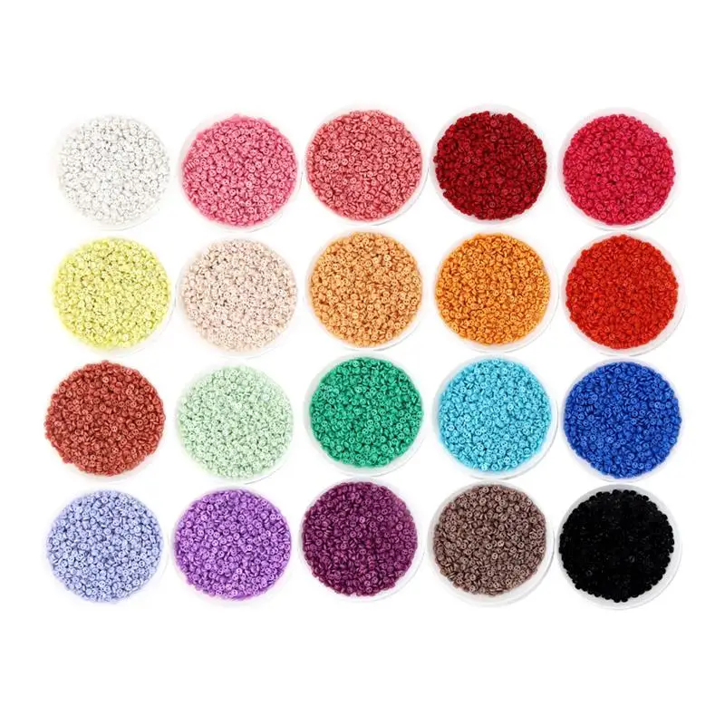 100pcs 3mm Mini Buttons Needlework Resin Plastic 2 Holes Button for Cartoon Dolls Clothes Shoes Scrapbooking Sewing Garment