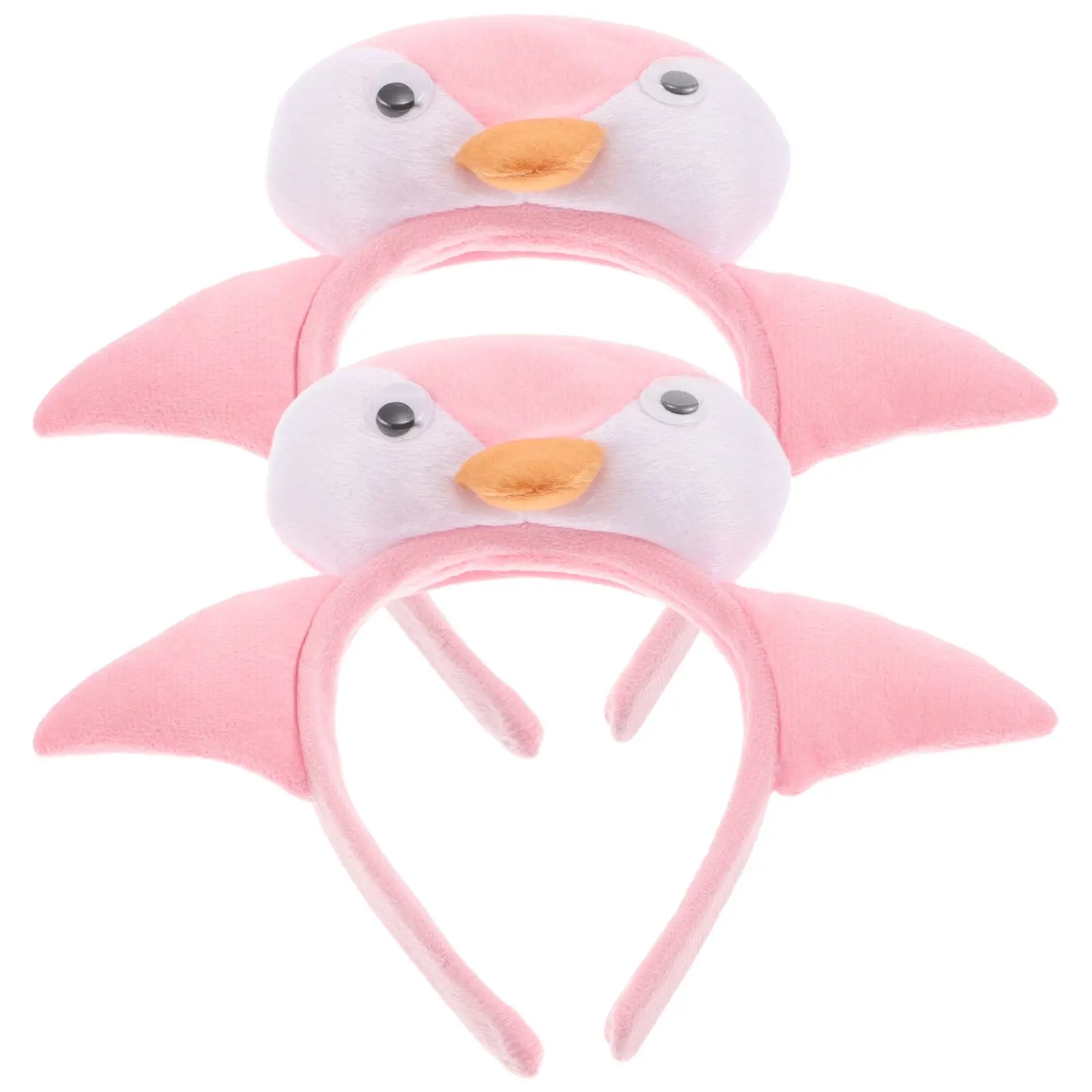 

2Pcs Penguin Headbands Kids Women Animal Ears Accessories Costume Party Halloween Holiday Kawaii Ocean Hair Band