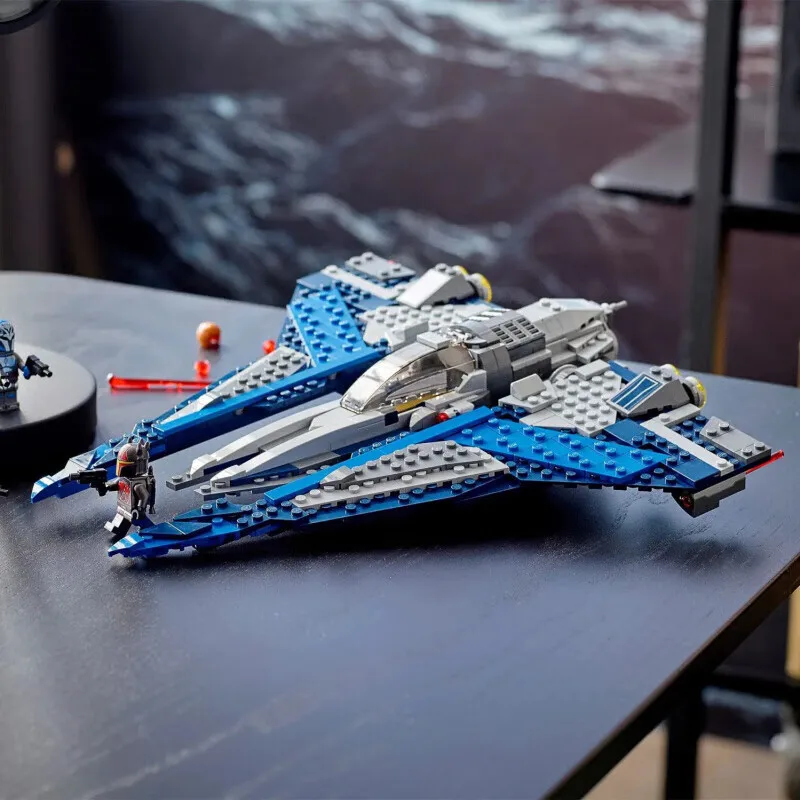 

In Stock 75316 Mandalorian starfighter competitive spaceship 544PCS assembled block model children's toy birthday gift