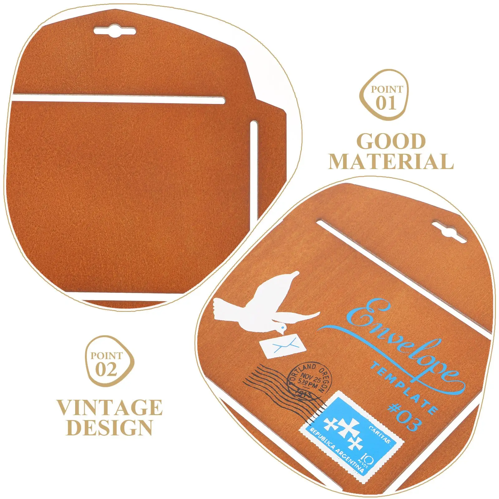 Envelope Making Template Greeting Card Tool Stencil Wooden Writing Maker Stencils