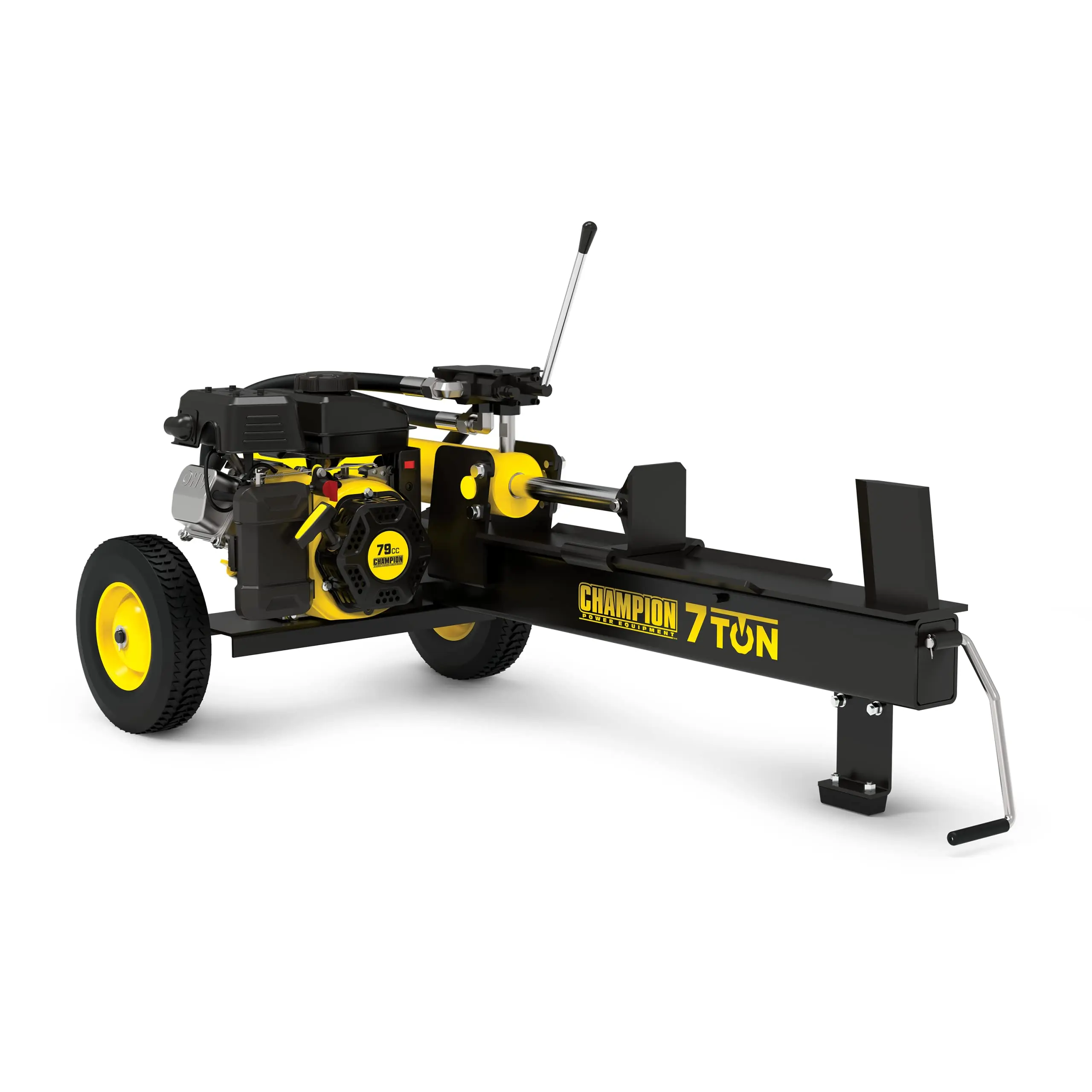 7-Ton Compact Horizontal Gas Log Splitter with Auto Return Enables The Log Separator To Cycle 180 Times Per Hour