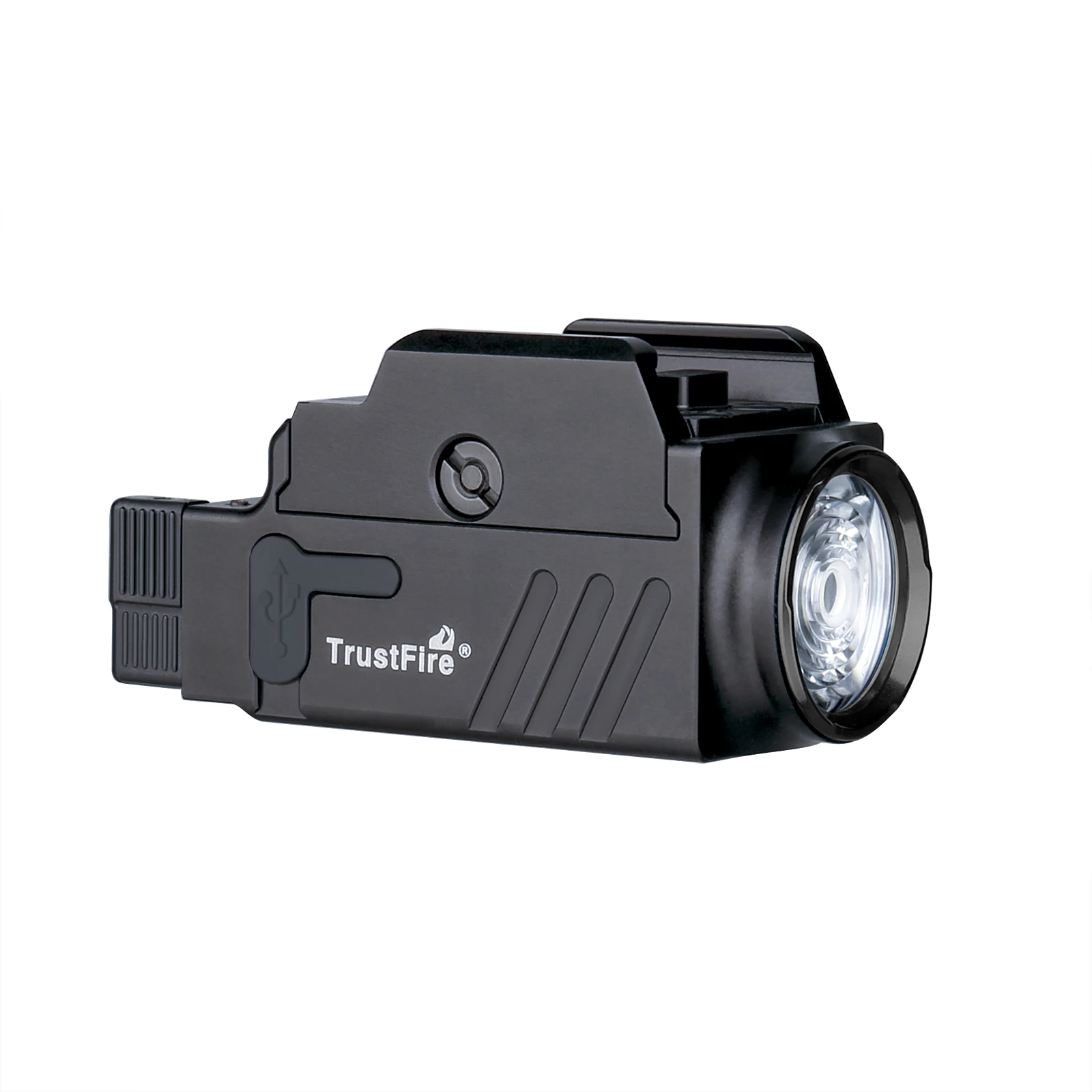 [In stock] TrustFire GM23 Tactical LED Flashlight Compact Powerful GL0ck Light Rail Mounted Quick Release USB Rechargeable Torch