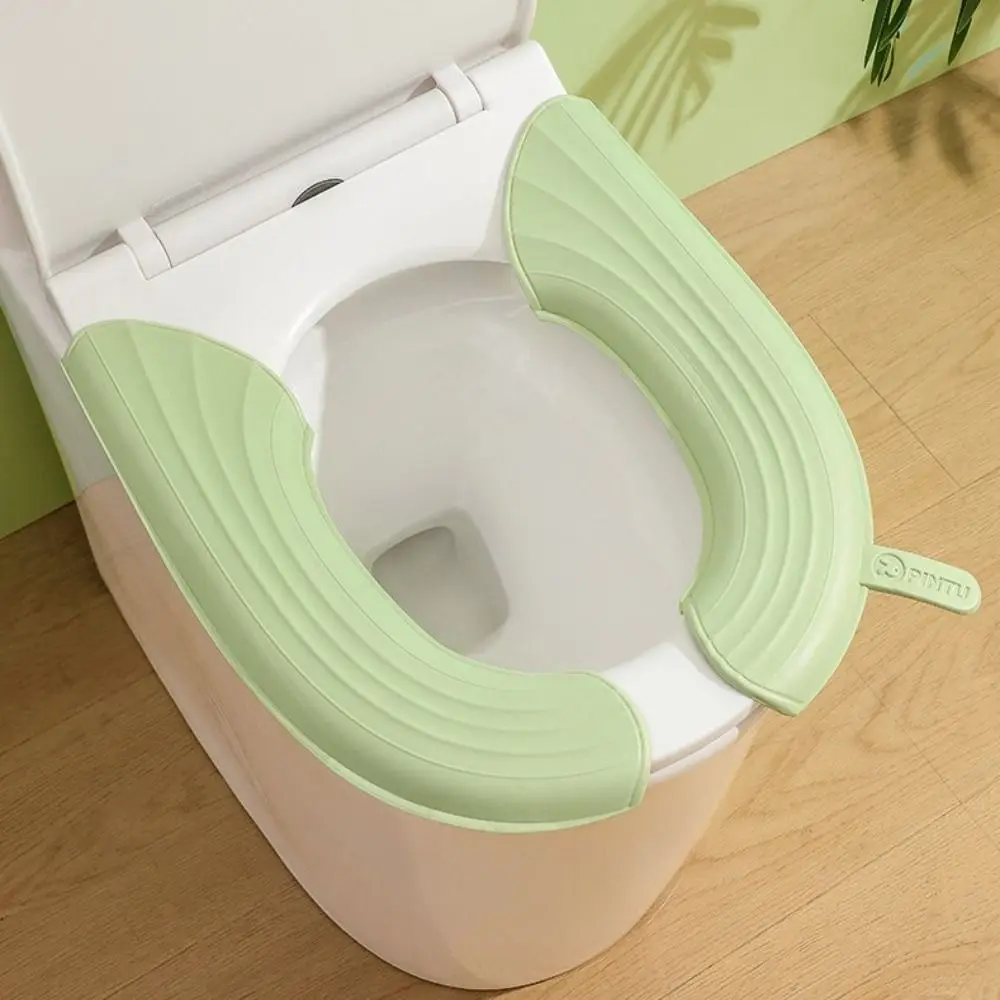 Comfortable Toilet Seat Cushion Reusable Four Seasons Versatile Toilet Seat Cover Thickened Paste Type Toilet Seat Pad