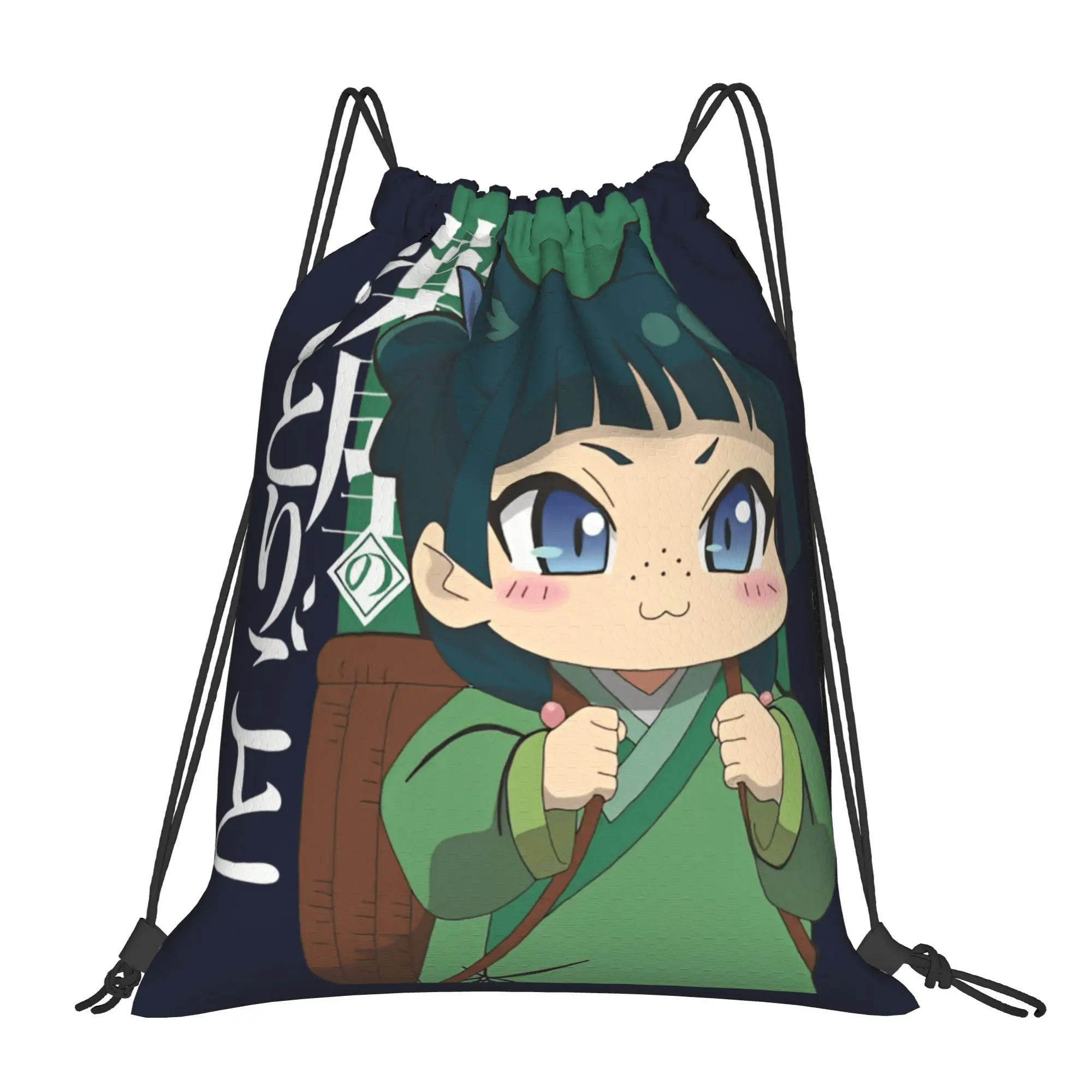 Cartoon Maomao Backpack  Waterproof Fashion Football Gym Pattern Sackpack String Bags