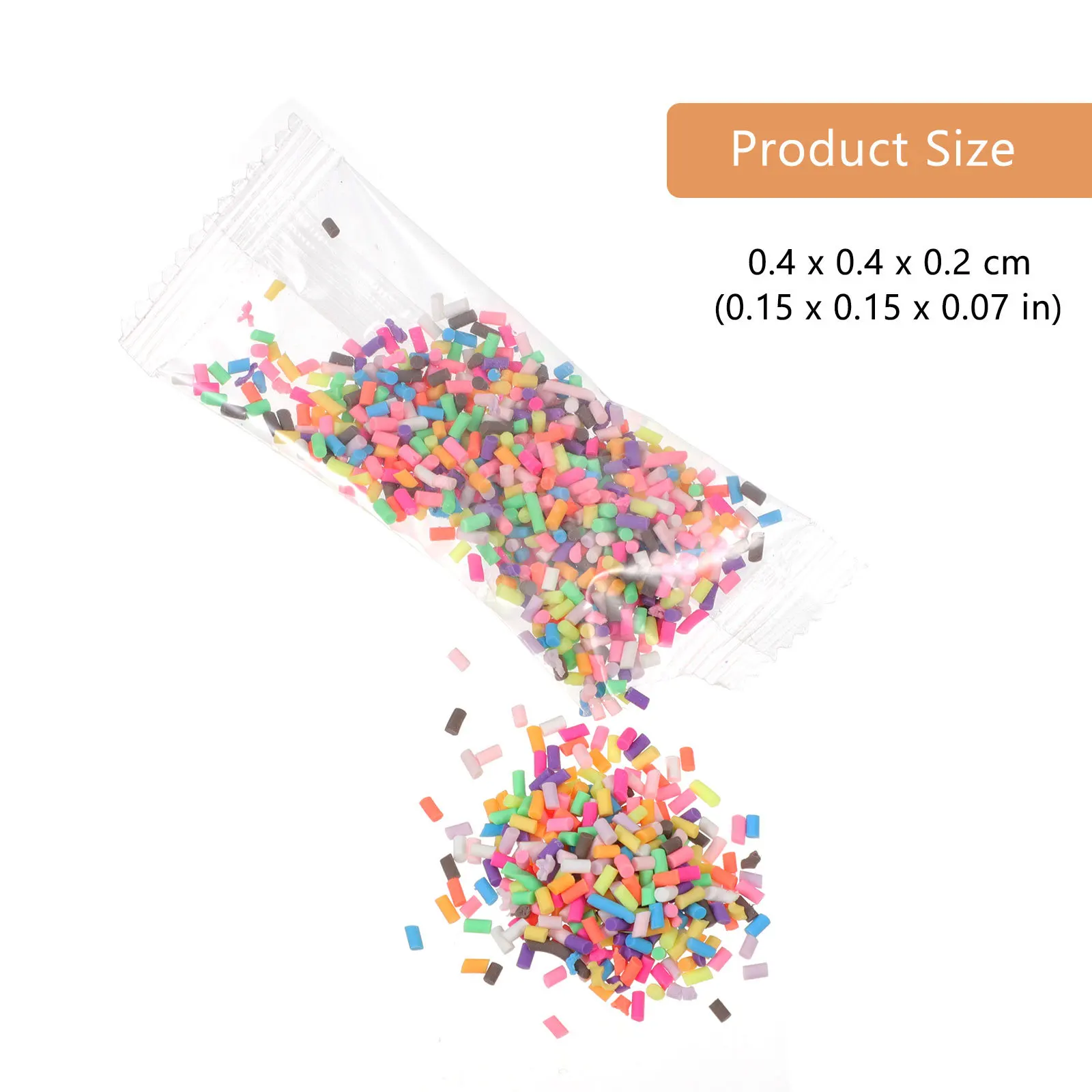 بوليمر كلاي الديكورات الهاتف قذيفة الزينة الزخرفية DIY الملحقات محاكاة الحلوى الحبوب تصميم دائم الألوان الزاهية فريدة من نوعها #5