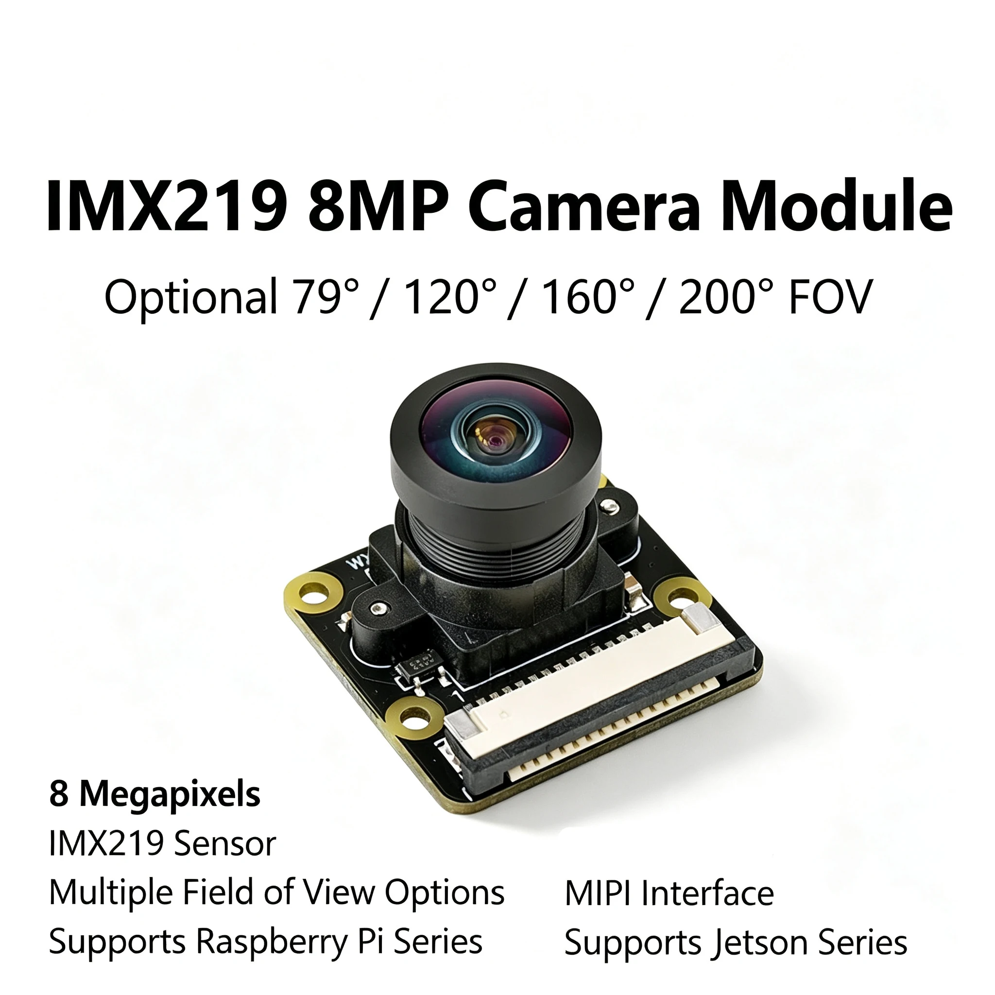 8MP IMX219 Camera Module for Raspberry Pi Jetson Orin Nano NX