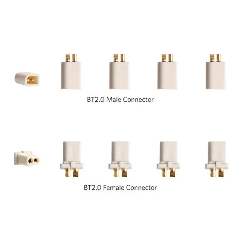 10PCS BETAFPV BT2.0 Connectors Set Male Female 1.0 Banana Connector for BT2.0 Connector FPV 1S Whoop Drone