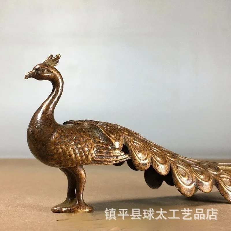 

Phoenix Peacock Ornament Home Desktop Ornament Tea Pet Ornament Peacock Open Screen