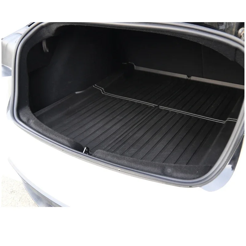 For Tesla Model 3 Highland 2024 Floor Liner&Trunk Mat Set Lightweight Foot & Cargo Carpet Protection Front Boot Lower Cargo Mat