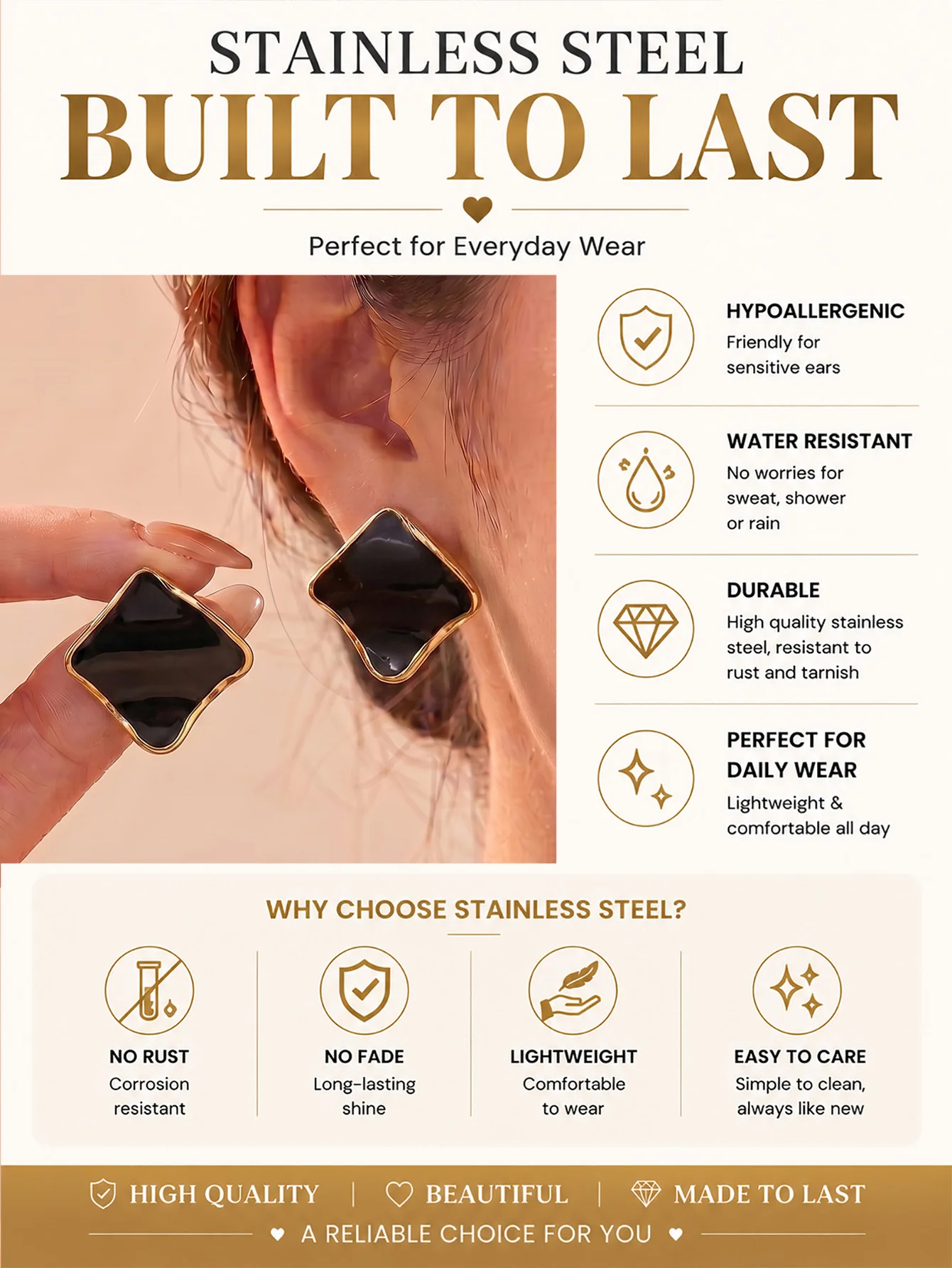 12 Pairs Random Style Stud Hoop Earrings Set for Women, Colorful Mix Match Jewelry, Stainless Steel Summer Gift