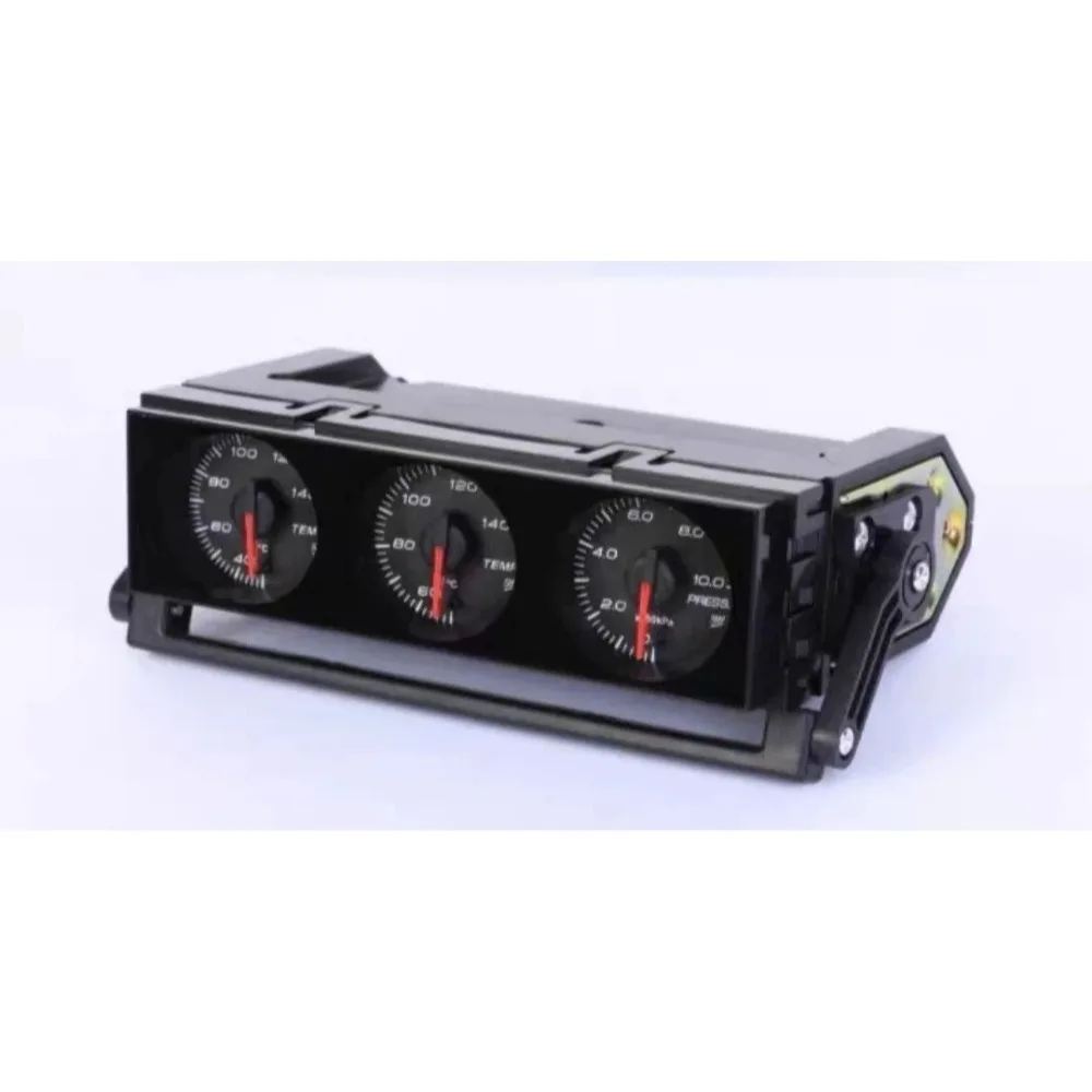 1DIN CD Position Integrated Triple Meter, Water Temperature Oil Temperature Oil Pressure Turbine Modified Instrument