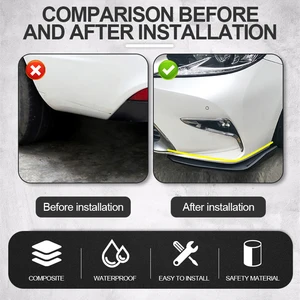 Spoiler von Anti-Kollision, vorderer und hinterer Lippe, universelle Seitenlippe, BMW, Mercedes-Benz, Toyota, Audi, Volkswagen, BMW, 1 Par 8 Hauptverkaufs -Parachoque -Auto - №6