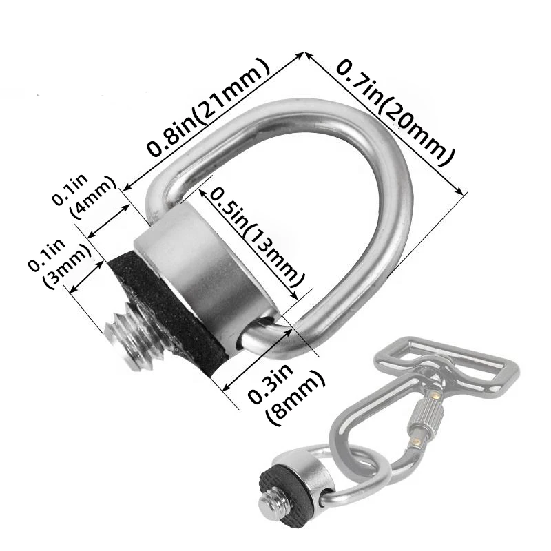 DSLR Strap Screw D Ring Camera Screw Mount 1/4 Inch Quick Release Plate Screw for the Camera Accessories