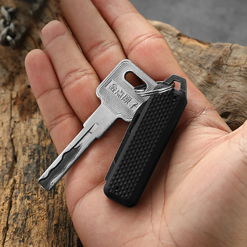 High Hardness D2 Steel G10 Handle Folding Knife EDC Portable Pockets Paring Knife Outdoor Hunting Tactical Self-Defense Tool