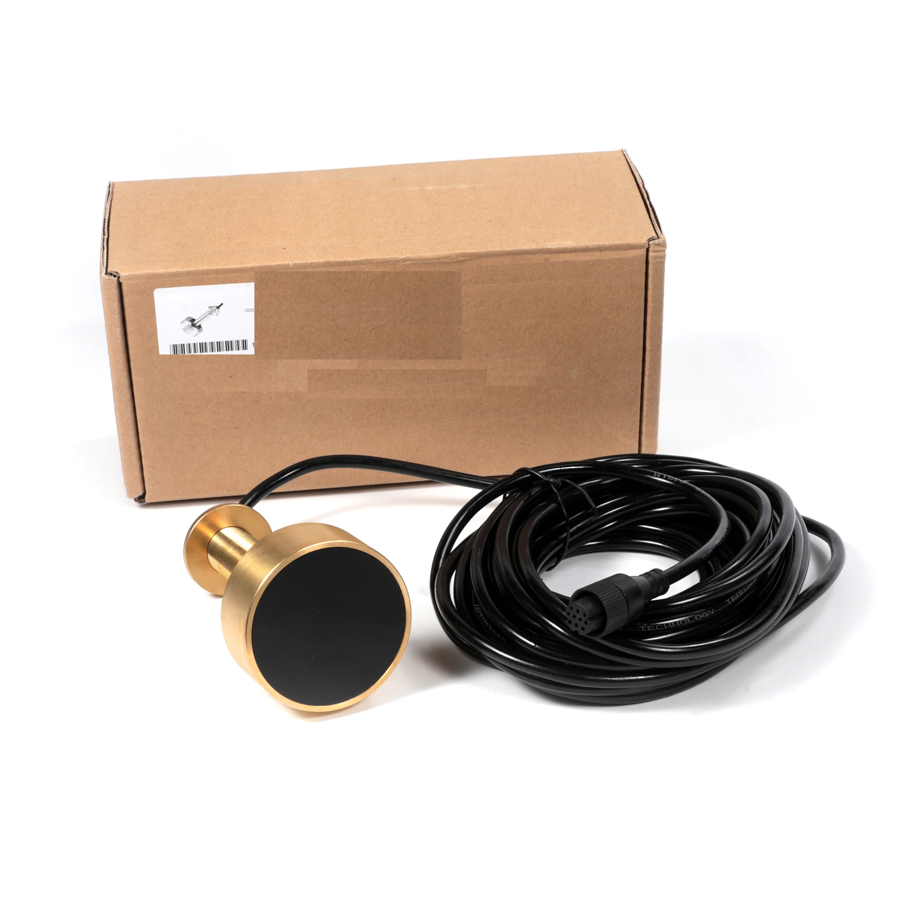 

Matsutec TD-25B 4Pin / 8Pin / 6Pin Transducer 600W 50&200KHz Thru Hull Bronze Depth Transducer Sonar Small Waterproof For Garmin