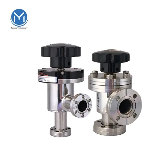 

High Quality Manual Angle Valve With Bellow For High Vacuum Application