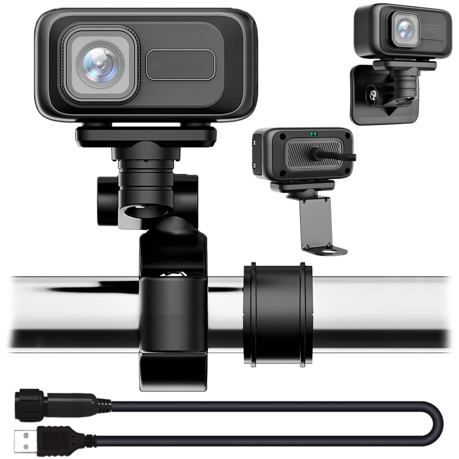 

1080p Motorcycle Dash Cam DVR Motorcycle 2K Camera Video Recorder IP65 Waterproof Support Wifi For Motorsports Motorcycles