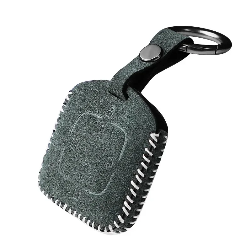 For ZEEKR 001 007 009 7X All series Suede keycase Car remote key full protective cover Car interior decoration accessories