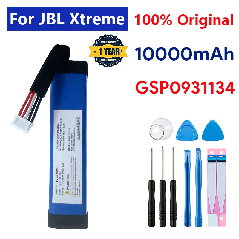 

2022 100% Original New 10000mAh 37.0Wh battery for JBL xtreme1 extreme Xtreme 1 GSP0931134 Batterie tracking number with tools