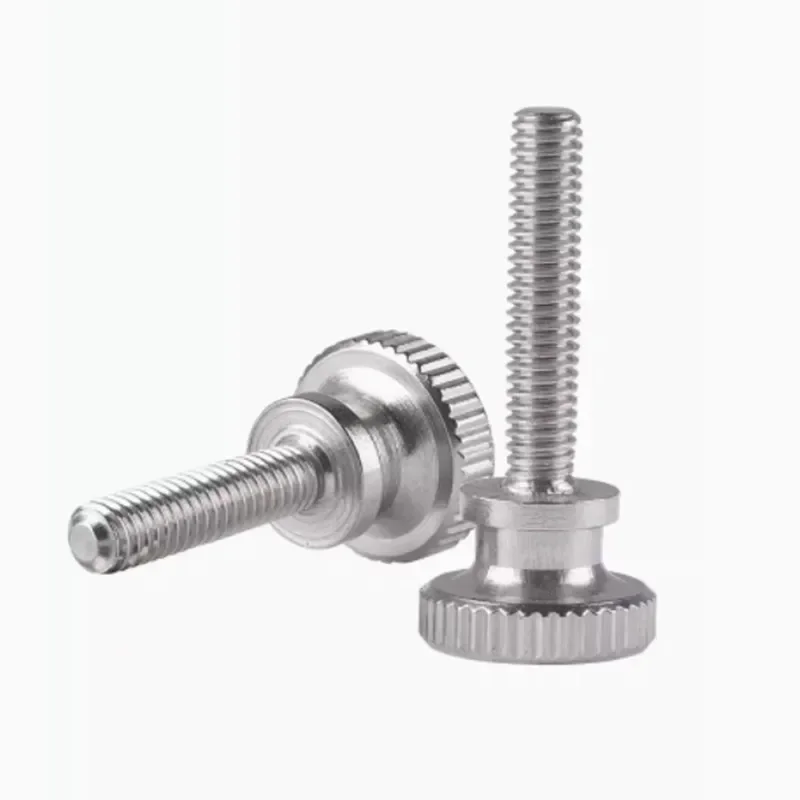 1pcs-10pcs M2 M2.5 M3 M4 M5 M6 M8 Stainless steel step knurled thumb screw Hand Tighten Curtain Wall Glass Lock Screws