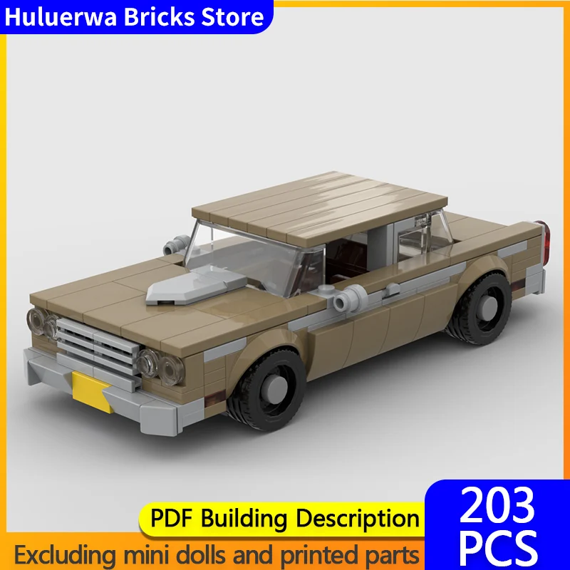 

Модель скоростного гоночного автомобиля MOC, строительные кирпичи, классический ретро седан, модульная технология, детские праздничные подарки, сборные игрушки, костюм