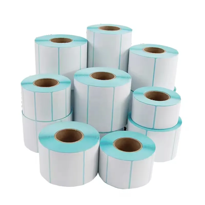 8 Sizes Label Stickers Barcode Sticker Label for Zebra Paper Adhesive Sticker Supermarket Blank Sticker