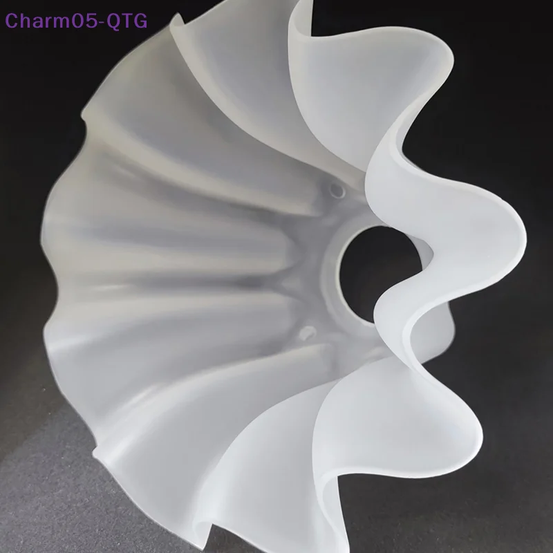 Hot！E27 Acrylic Bell Orchid Lampshade Hanging Lamp Accessories Table Parts DIY Wall Night Restaurant Chandelier Replacement