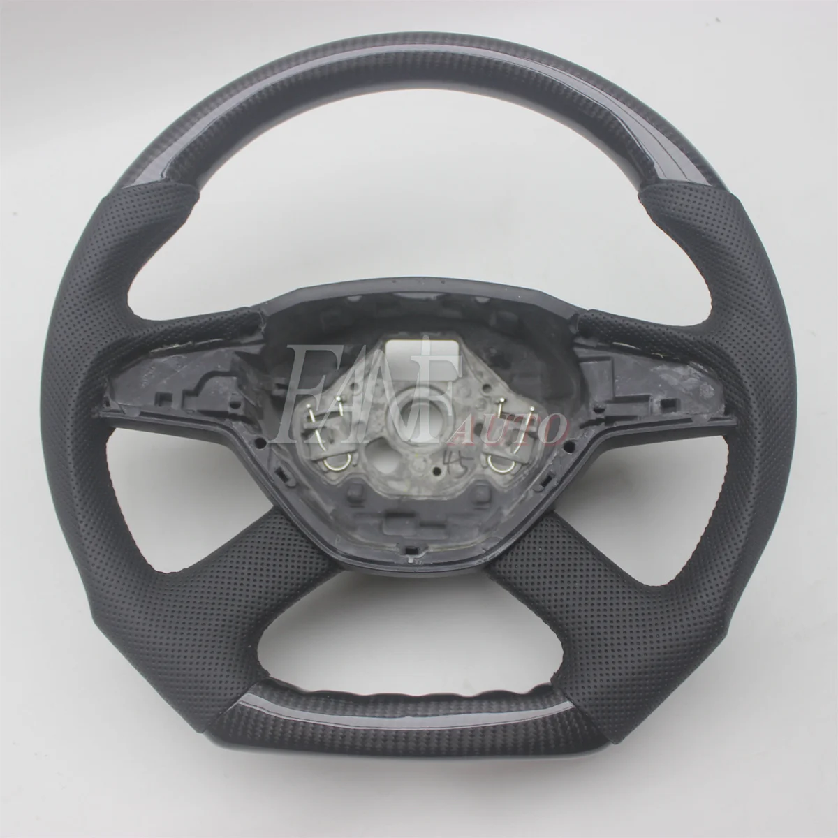 Replacement Real Carbon Fiber Steering Wheel with Leather for Skoda Octavia 2006-2020