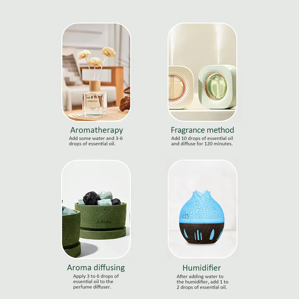 Diffuser For Home Luxury Essential Oil Collection (6 x 10ml)   Premium Floral Blends Including Gardenias  Freesia Holiday Gift B