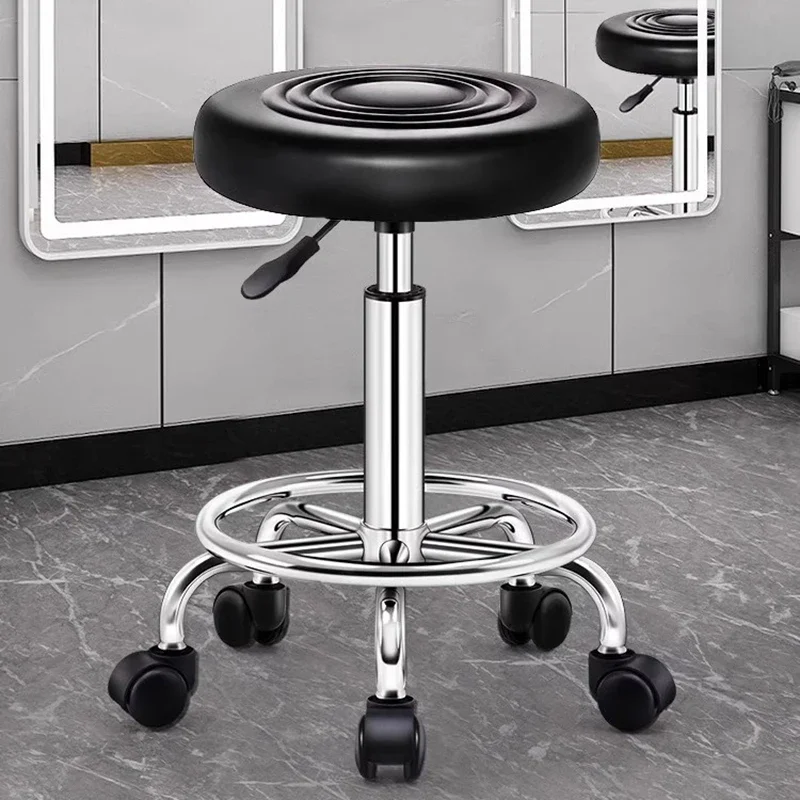 

Furniture Beauty Salon Aesthetic Mocho Rotary Chair Barber Stuff Chairs Barbershop Down Perm Accessories Swivel Silla Barberia