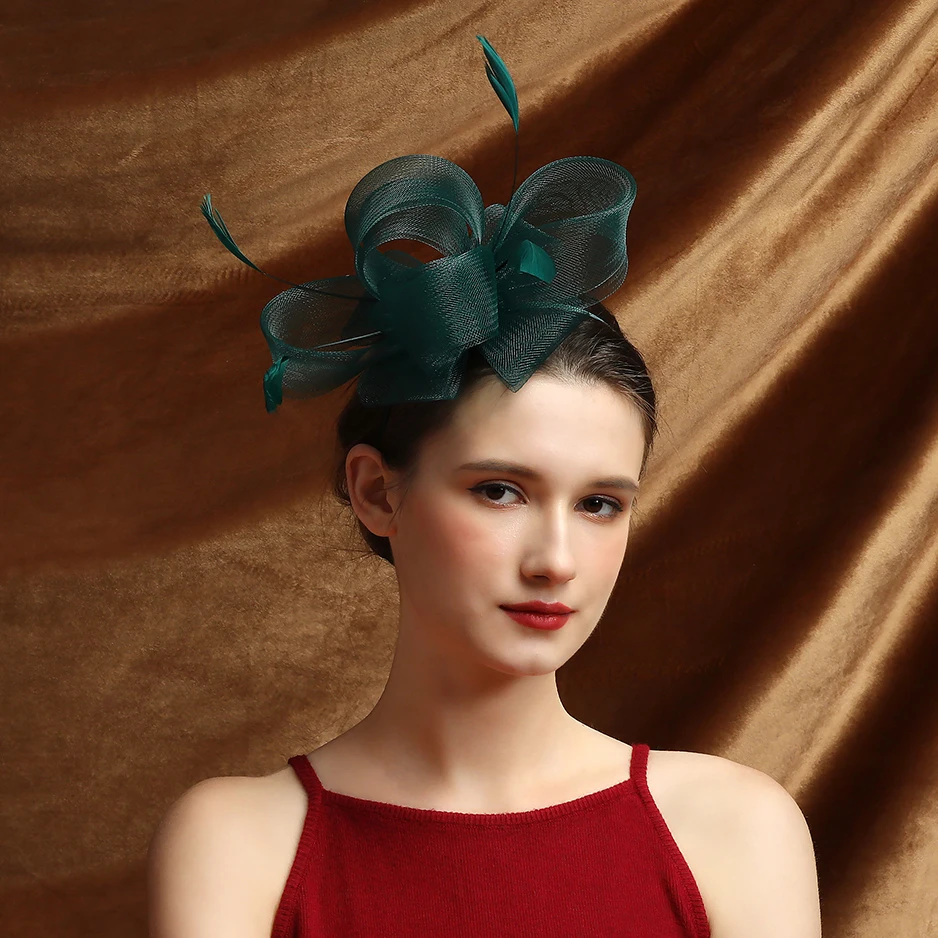 Gran oferta, tocado de moda perfecto, aros para el pelo para fiesta temática, Clip, redecilla, accesorios para el cabello, adornos para el cabello para mujer