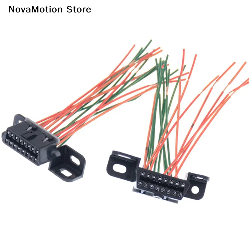 [NM]16 Pin Car Computer Detection Universal Connector Main Line Cable Female Extension Connector Obd 2 Adapter Cable[NM]