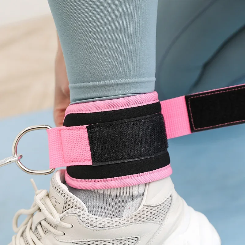 Fitness Ankle Strap for Cable Machines Padded Ankle Attachment for Leg and Glute Gym Ankle Cuff Booty Hip Kickbacks Exercises