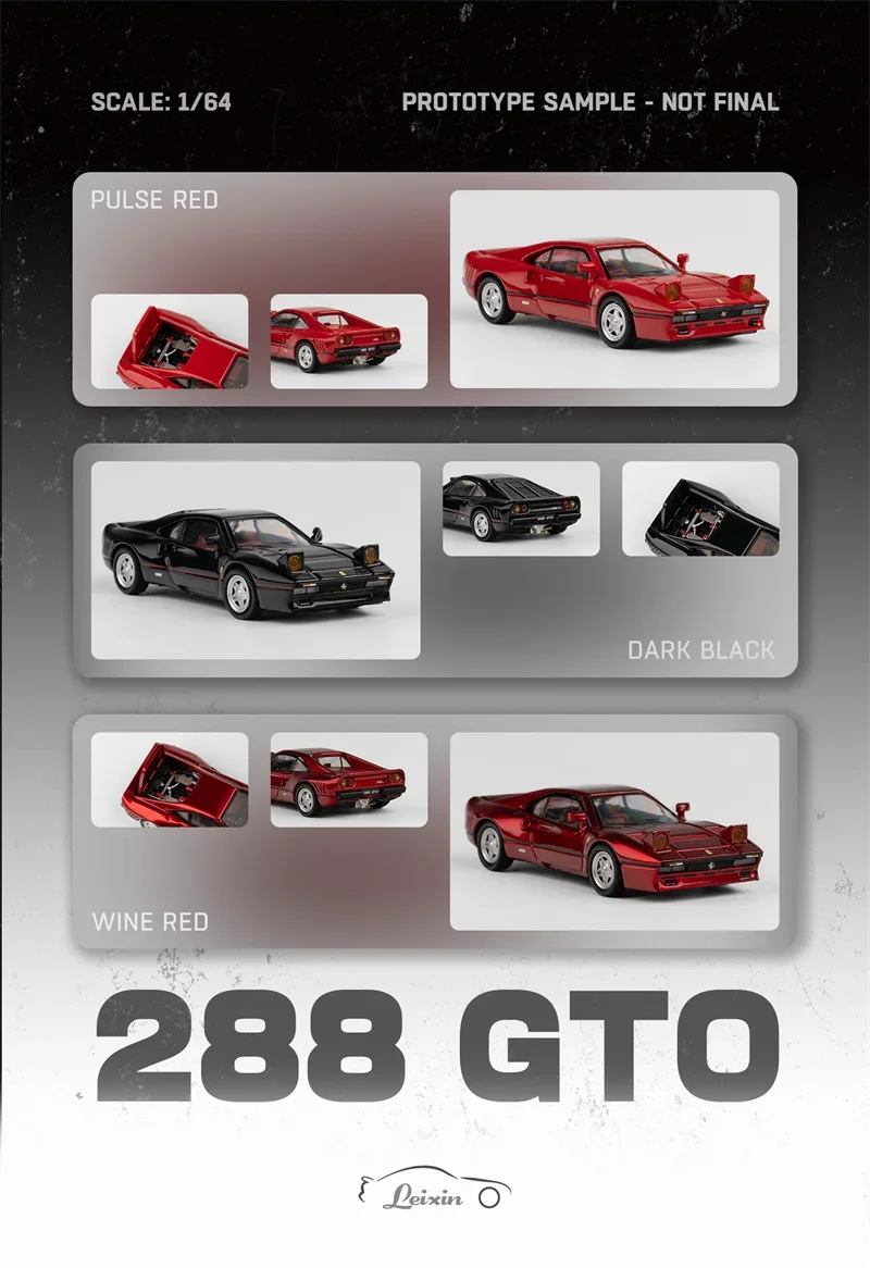 

** Предзаказ ** Модель LX 1:64 288 GTO limited999 литая модель автомобиля